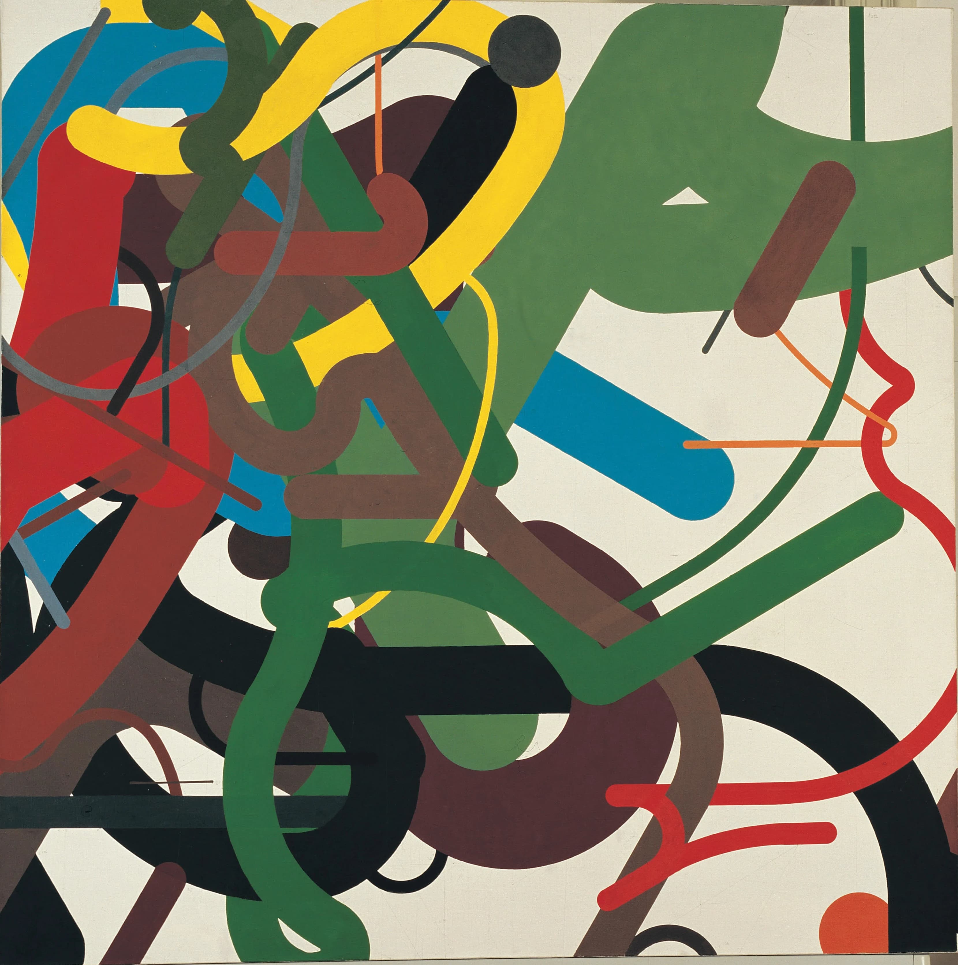 A geometric composition by Czech abstract artist Zdeněk Sýkora